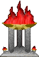 An altar flame